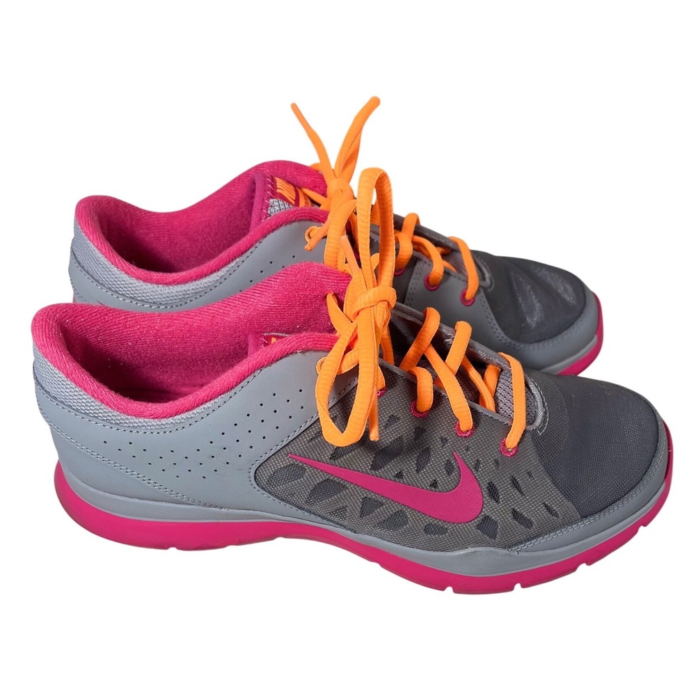 Nike Flex Trainer 3 Women's Size 10 Gray Pink Cross Training Sneakers 580374-001